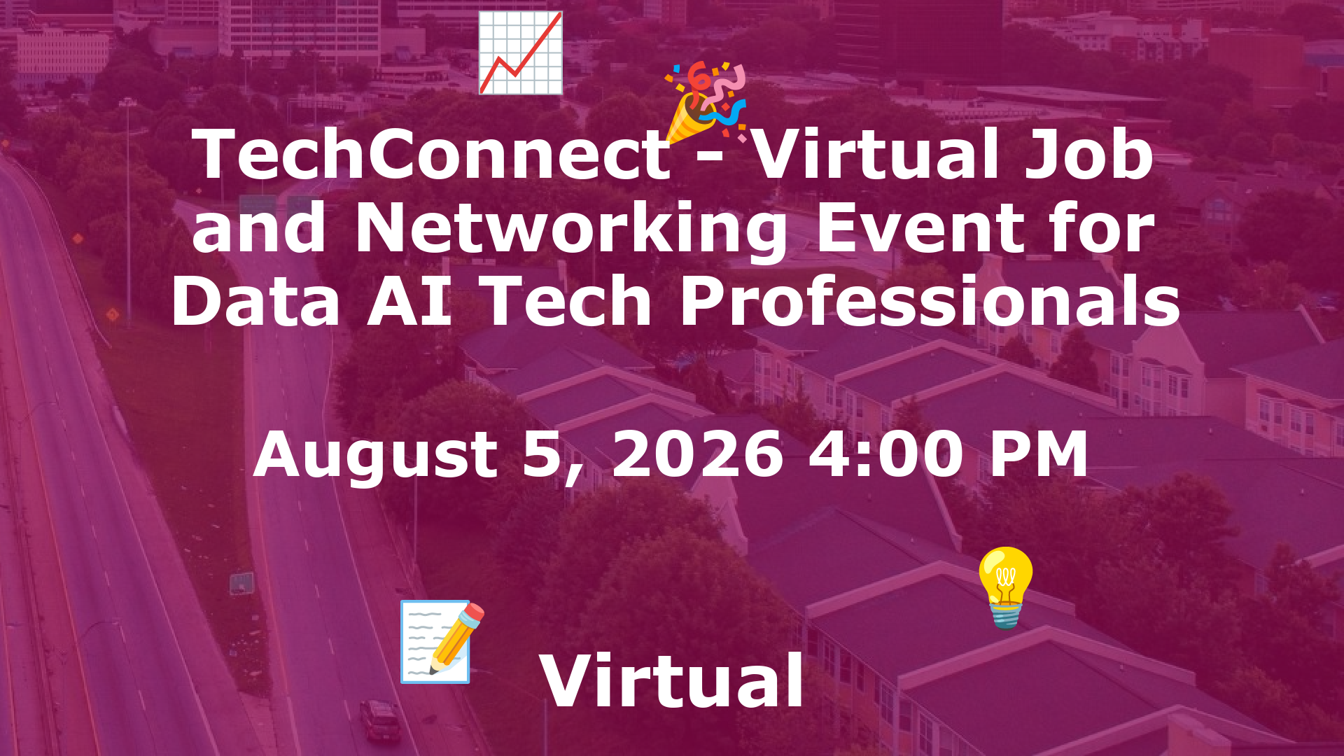 TechConnect - Virtual Job and Networking Event for Data AI Tech Professionals event image